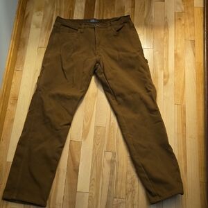 Men's FLEECE LINED Casual Tan Cargo Pants 36×34 NWOT